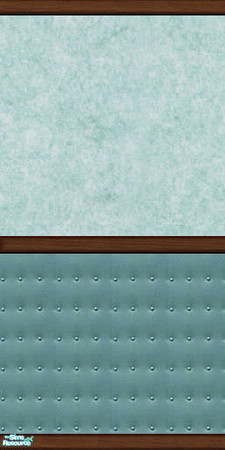 Sims 2 — Dark Aqua Wall Treatment by oldmember_HappyHoTai — Georgeous textured plaster with light aqua paint over studded