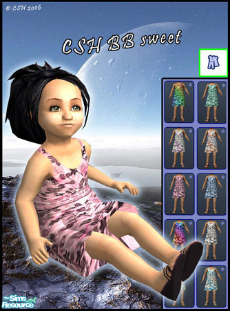Sims 2 — CSH BBsweet 10 by Fairysunlight — Summer dress for toddlers - NO MESH REQUIRED - Please rate - Do not clone or
