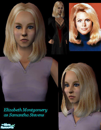 Sims 2 — Elizabeth Montgomery by MrMoonlightGirl — Here she is Elizabeth Montgomery as Samantha Stevens in