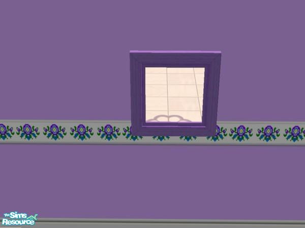 Sims 2 — Lilac Bathroom - Mirror by hatshepsut — Cheap and cheerful lilac framed mirror.
