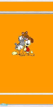 Sims 2 — Kids Cartoon Set - Garfields Walls by ookc7 — Part of my kids cartoon set