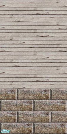 Sims 2 — Siding n' Brick - Individual Item by Lorah — Siding n' Brick comes in weathered green, blue, browns, pink, grey,