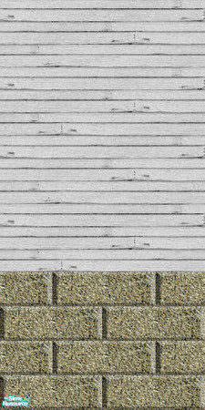 Sims 2 — Siding n' Brick - Individual Item by Lorah — Siding n' Brick comes in weathered green, blue, browns, pink, grey,