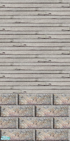 Sims 2 — Siding n' Brick - Individual Item by Lorah — Siding n' Brick comes in weathered green, blue, browns, pink, grey,