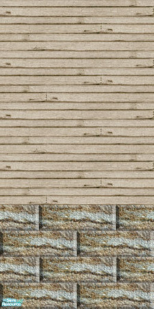 Sims 2 — Siding n' Brick - Individual Item by Lorah — Siding n' Brick comes in weathered green, blue, browns, pink, grey,