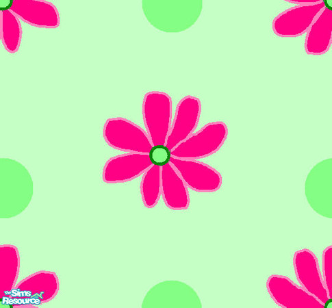 Sims 2 — Flower Power by katie_ryan — Flower Power - Green and Pink