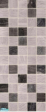 Sims 2 — Black & Gray Tile Wall by shockstar — Black & Gray Tile Wall