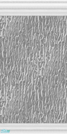 Sims 2 — Silver Crinkle with boarders by RollerCoasterRobot — A silver textured wall with a header and a footer to add