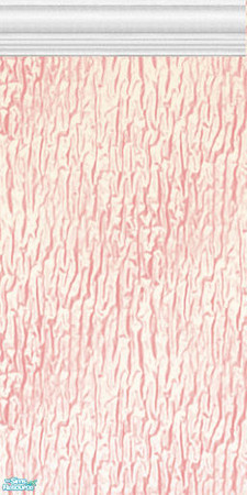Sims 2 — Pink Crinkle with Header by RollerCoasterRobot — A pink textured wall with a header to add artistic flair to