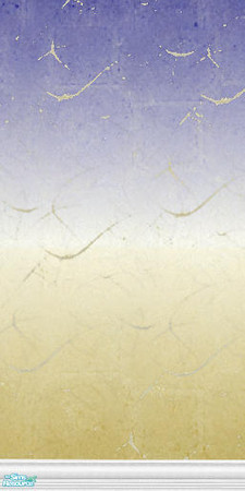 Sims 2 — Blue & Tan with Footer by RollerCoasterRobot — A blue & tan textured wall with a footer to add artistic