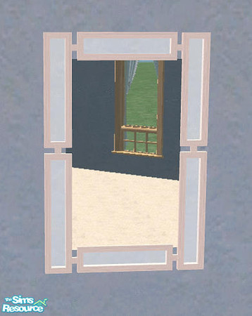 Sims 2 — Maya Nursery - White Mirror by Bitzybus — *Recolor* White Mirror