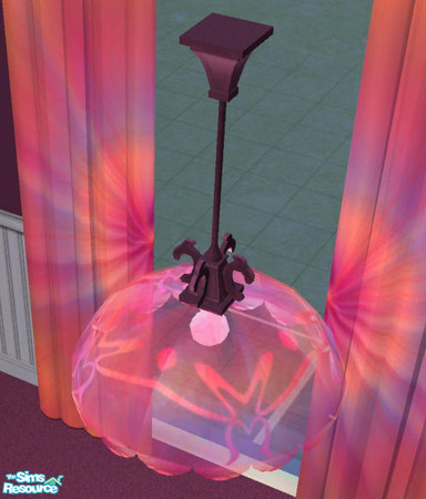 Sims 2 — Verso Bedroom_Celing Light by Cloisonne — Another glow light recolor.