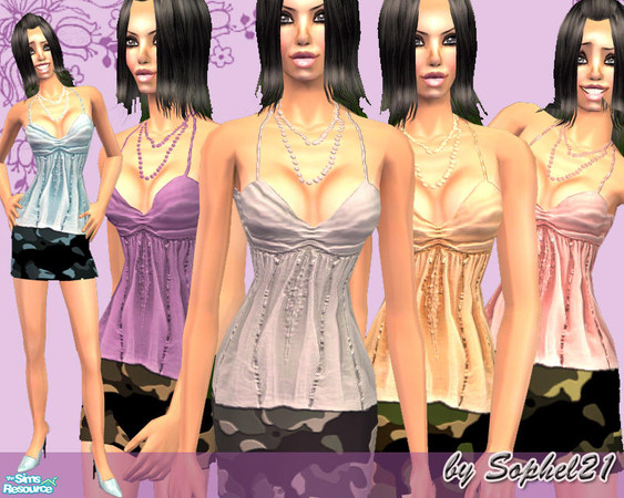 Sims 2 — SO_Collection_047 by Sophel21 — set of 5 whole outfits for your adult and young adult female sims. Outfit comes