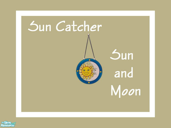 Sims 2 — Sun Catchers Sun and Moon by Shakeshaft — Part of a set of six new Sun Catchers to hang in your windows, set