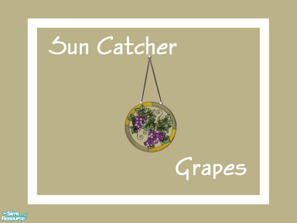 Sims 2 — Sun Catchers  Grapes by Shakeshaft — Part of a set of six new Sun Catchers to hang in your windows, set consists