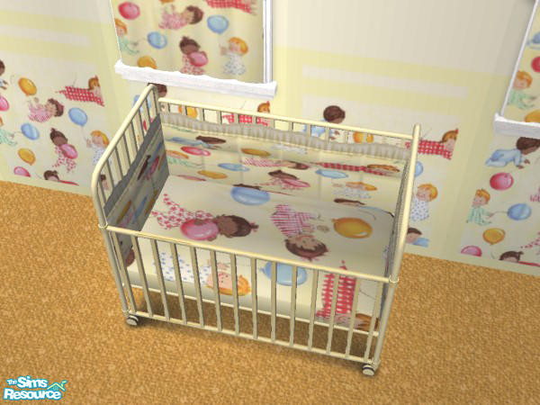Sims 2 — Happy Birth-day Nursery - Crib by TSR Archive — A crib for your boy or girl baby simmies