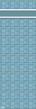 Sims 2 — Studio K Wallflower - Light Teal by StudioKhagerks — 