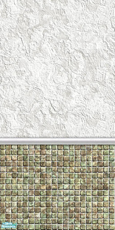 Sims 2 — Wedgewood Kitchenset - Green Wall by Mutske — Set of 4 counter Value recolors, 4 matching Floortiles and 5