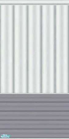 Sims 2 — Gray Trailer Siding 3 by AmberDiceless — White trailer siding with a gray lower panel.