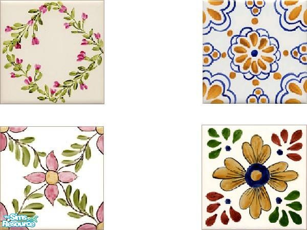 Sims 2 — flower tiles by juttaponath — Please do not reupload.