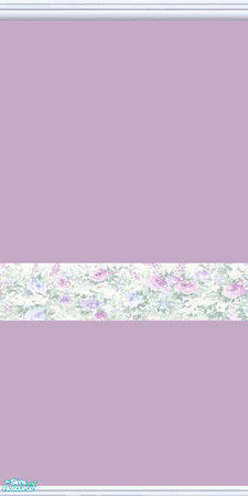 Sims 2 — Purple Paint Bordered Wall by BarbAnn — TSRAA Member