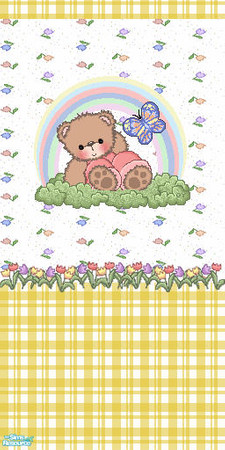 Sims 2 — TL - Spring Bears Wallpaper 4 by TabbyLou — Wallpaper #4 in Spring Bears Grow-Up Set.