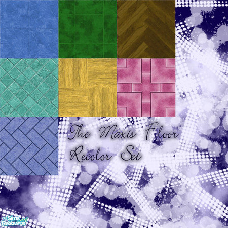 Sims 2 — The Maxis Floor Recolor Set by simmyfan2852 — Love the Maxis-made floors, but isn't available in the color you