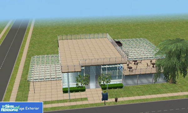 Sims 2 — Devon's Garage by Aibrean — This was made for my lovely fiance Devon. There is space to put cars and on the top