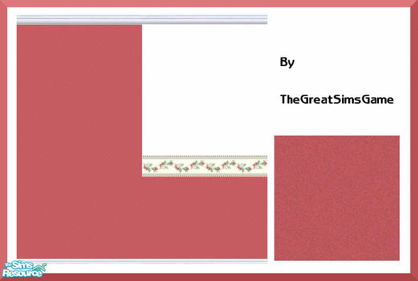 Sims 2 — Wall & Carpet Set by BarbAnn — TSRAA member