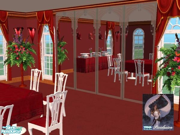 Sims 2 — Scarlett Simplicity Dining - wall mirror by pixielusion — Part of the Scarlett Simplicity Dining set.
