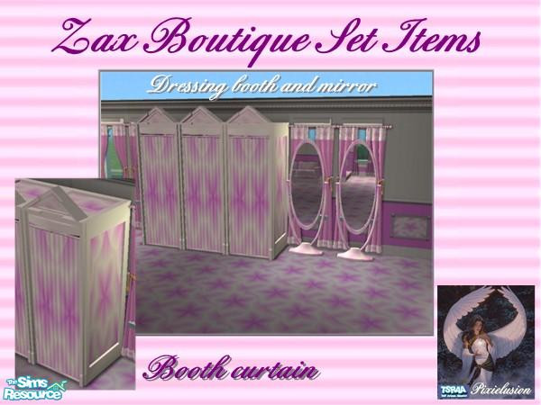 Sims 2 — Boutique booth fabric by pixielusion — Part of Zax Boutique set