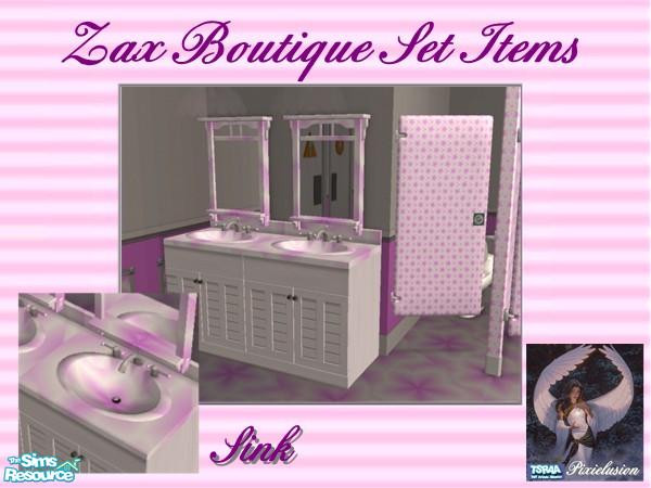 Sims 2 — Boutique sink by pixielusion — Part of Zax Boutique set