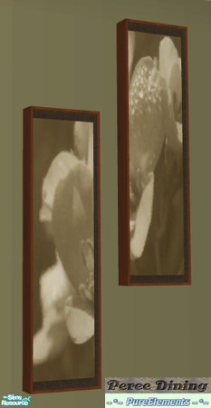 Sims 2 — Peree Dining Set - Painting B by SaeraMaples — Classic style dining room with hints of the contemporary.