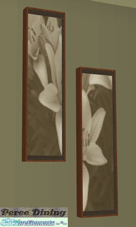 Sims 2 — Peree Dining Set - Painting A by SaeraMaples — Classic style dining room with hints of the contemporary.