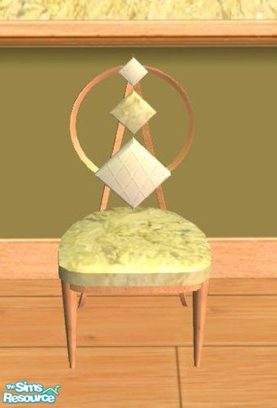 Sims 2 — D2DDM Diamond back chair Yellow by D2Diamond — 10 fun designs to complete your kitchen!