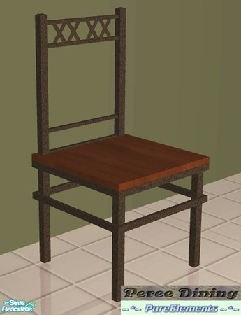 Sims 2 — Peree Dining Set - Chair by SaeraMaples — Classic style dining room with hints of the contemporary.