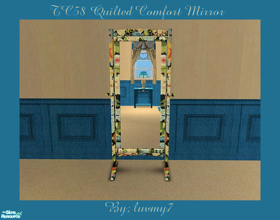 Sims 2 — TC58 Quilted Comfort Bedroom Set - Mirror by luvmy7 — A very nice mirror recolored to match my TC58 Quilted