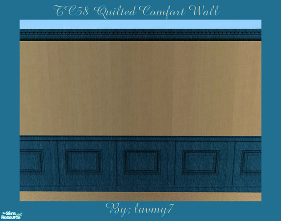 Sims 2 — TC58 Quilted Comfort Bedroom Set - Wall by luvmy7 — A very nice wall recolored to match my TC58 Quilted comfort