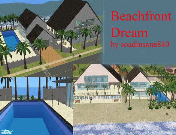 Sims 2 — Beachfront Dream by soadinsane840 — A beautiful beach home with amazing features. Pool that overlooks the waves,