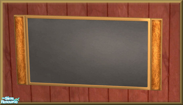 Sims 2 — NK TC61 Mallory LR - TV by MoMama — A gold television with gold speakers. The ultimate in luxury.