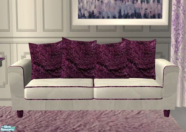 Sims 2 — Purple Arizona - Sofa by Riverwillows — Arizona Set done in purples, by Riverwillows.