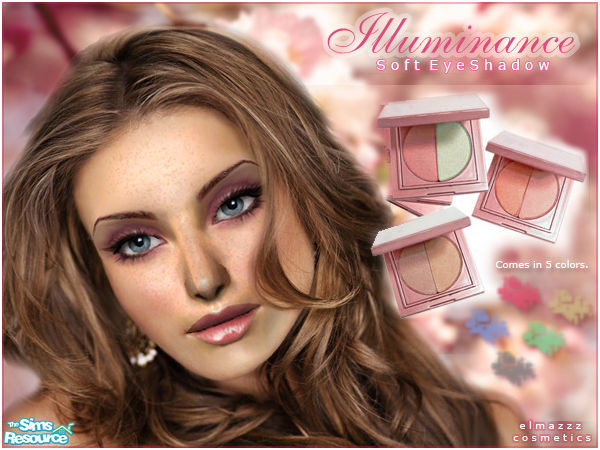 Sims 2 — Illuminance Soft Eye Shadow by elmazzz — -Set includes 5 shades.