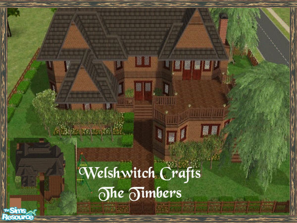 Sims 2 — The Timbers by WelshWitch — Lovely contry home for sim family\'s. Landscaped garden, patio area,