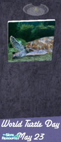 The Sims Resource - World Turtle Day Print Set - Sea Turtle