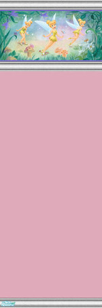 Sims 2 — Tinkerbell Wall Border Set - Pink by dancbauer — Wallcoverings by Danielle If you LOVE "Tinkerbell",