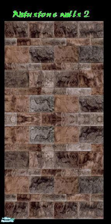 Sims 2 — Watu Stone Walls2 by ookc7 — Part Of My "Watu Stone" Collections