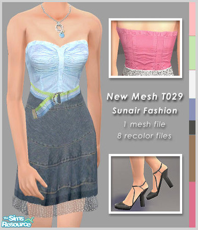 Sims 2 — Sunair Fashion Set 029 by Sunair — 1 mesh 8 recolors.