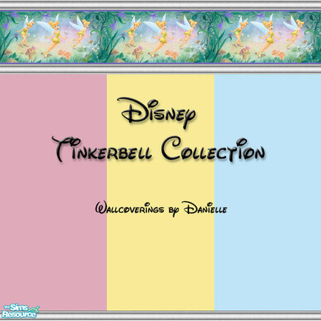 Sims 2 — Tinkerbell Wall Border Set by dancbauer — Wallcoverings by Danielle If you LOVE "Tinkerbell", you'll