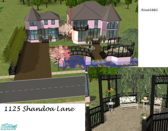 Sims 2 — 1125 Shandoa Lane by TheNumbersWoman — A Beautiful Victorian House with a business on the side. The business
