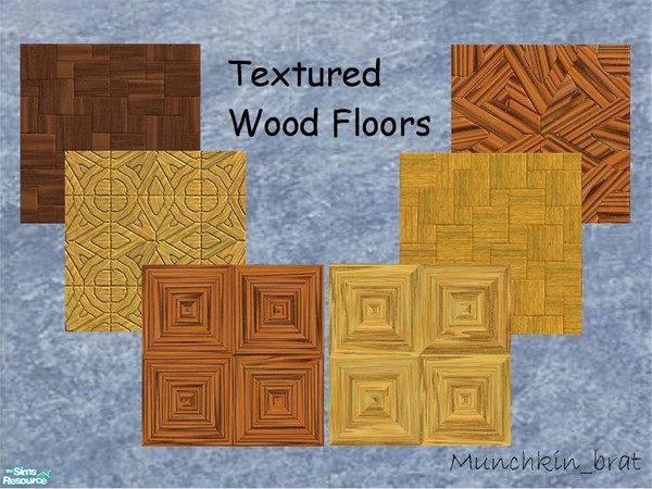 Sims 2 — Textured Wood Collection by munchkin_brat — Unique wood textures for your exotic sims. All tile seamlessly.